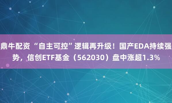 鼎牛配资 “自主可控”逻辑再升级！国产EDA持续强势，信创ETF基金（562030）盘中涨超1.3%